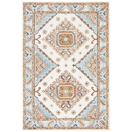 Safavieh Bohemian Rectangle Capri Indoor Area Rug Ivory & Rust - 2 ft. -3 in. x 9 ft. CPR209A-29